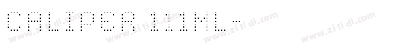 CALIPER 111ML字体转换